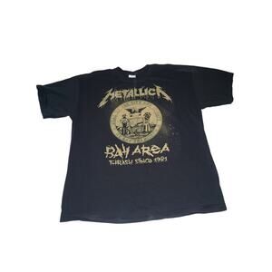 Metallica Club T Shirt San Francisco Bay Area Concert Thrash Since 1981 XL